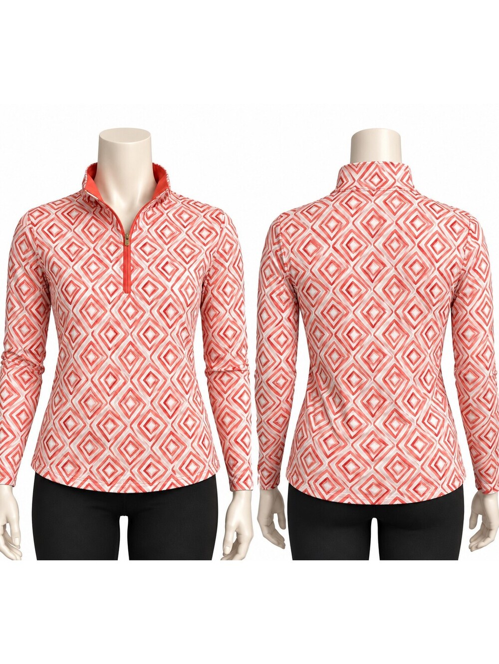 SanSoleil Women's UPF 50 Long Sleeve 1/4 Zip Pullover Size S